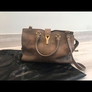 YSL AUTHENTIC BAG IN TAUPE